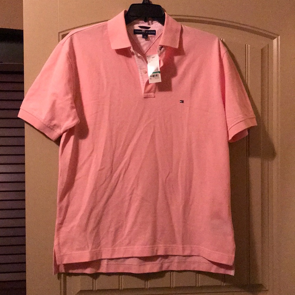 Tommy Hilfiger Pink Polo size Large